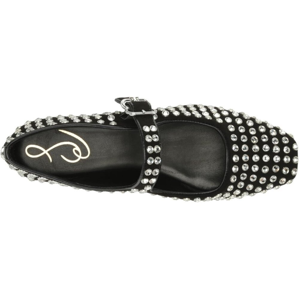 Sam Edelman Flat Shoes Women Black Suede Michaela Mary Jane Flat - Picture 5 of 10